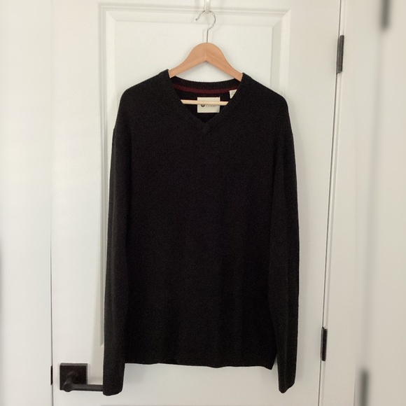 Men’s XL Sweater Bundle | Haggar Brown + Black V-Neck Knit Pullovers - Picture 6 of 11